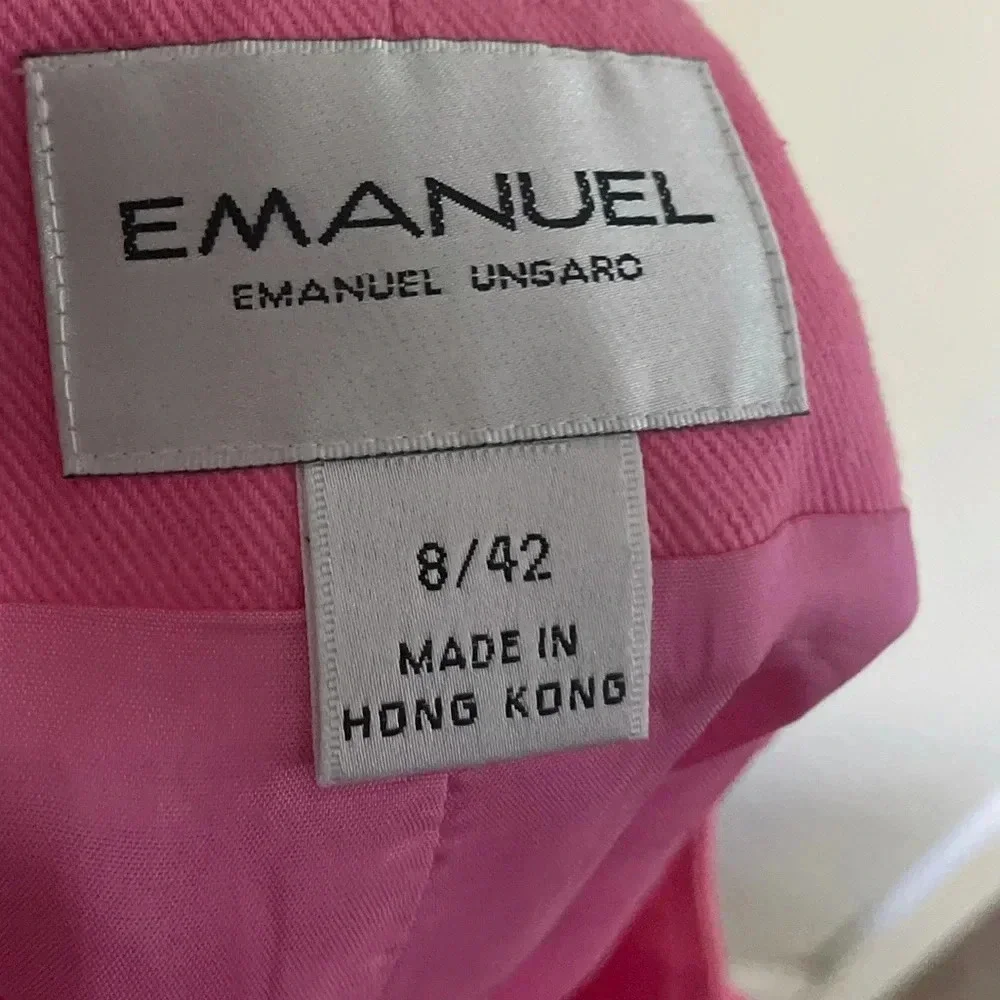 Emanuel Ungaro hot pink‎ pencil skirt size 8